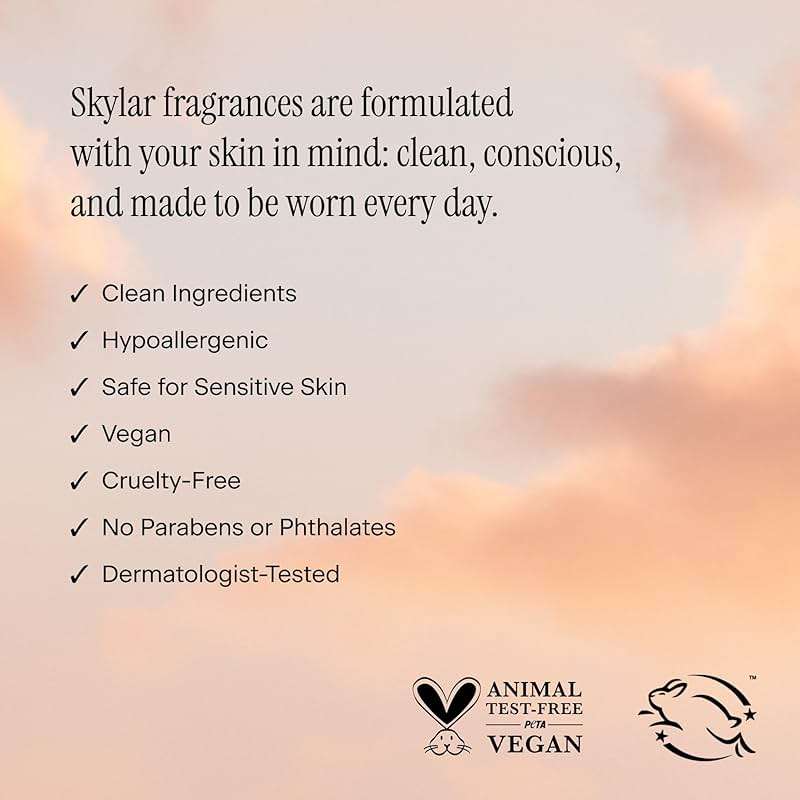 Skylar Vanilla Sky Eau de Parfum for Women - Warm Vanilla Perfume, Cappuccino, Cinnamon & Cedar Notes - Hypoallergenic, Vegan, Clean Fragrance for Sensitive Skin - 50mL / 1.7 Fl oz - Image 6