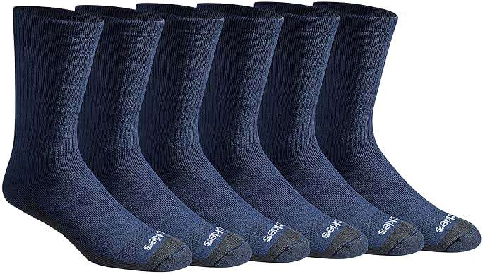 Dickies Men's Dri-tech Moisture Control Max Full Cushion Crew Socks, Available in M-xl (6, 12 Pairs) - Image 1