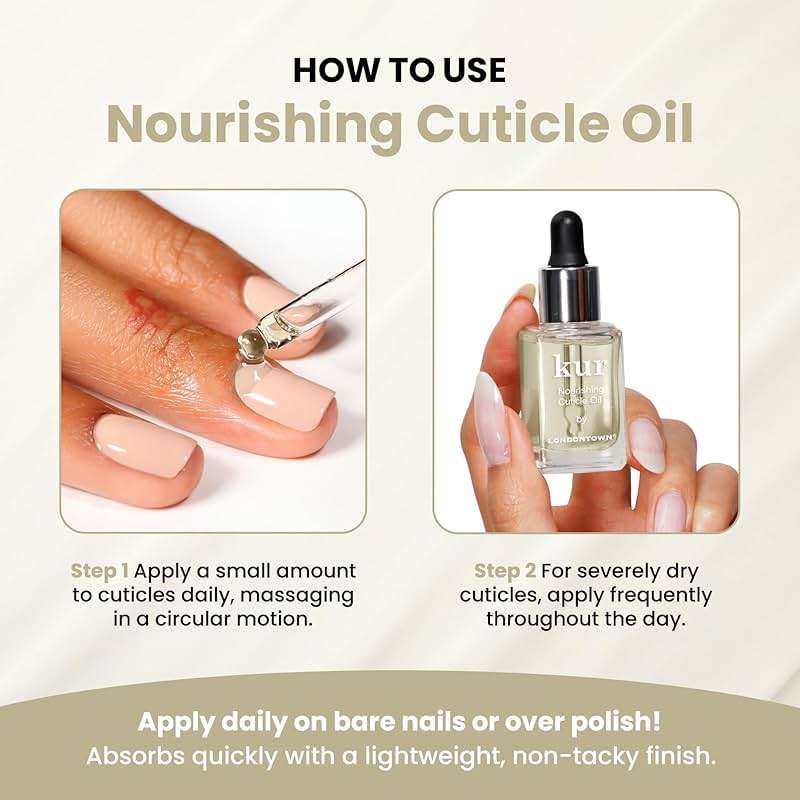 LONDONTOWN Nourishing Cuticle Oil for Softer, Healthier Nail Care - Deeply Moisturizing for Dry Cracked Skin & Cuticles, Vegan & Cruelty-Free - Image 4
