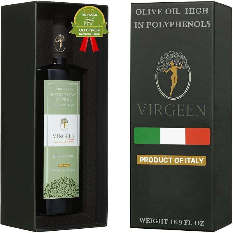 N°1 Drinking Extra Virgin Olive Oil - Italian Olive Oil from Italy 2026 Gold Awards Winner - 522 High Polyphenols evoo - 100% Unrefined and Cold pressed evoo for Drinking and Finishing Use - Image 1