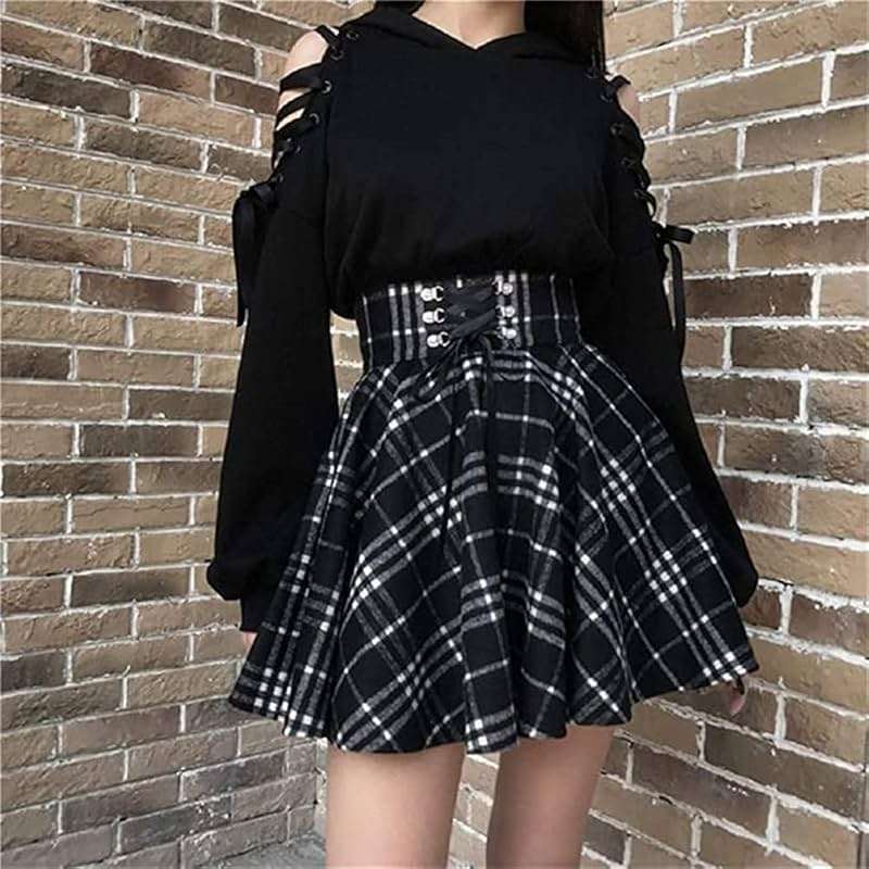 YANOOLH Women Cat Ear Hoodies Long Sleeve Off Shoulder Cute Crop Top Pullover Hoodie Sweatshirt - Image 2