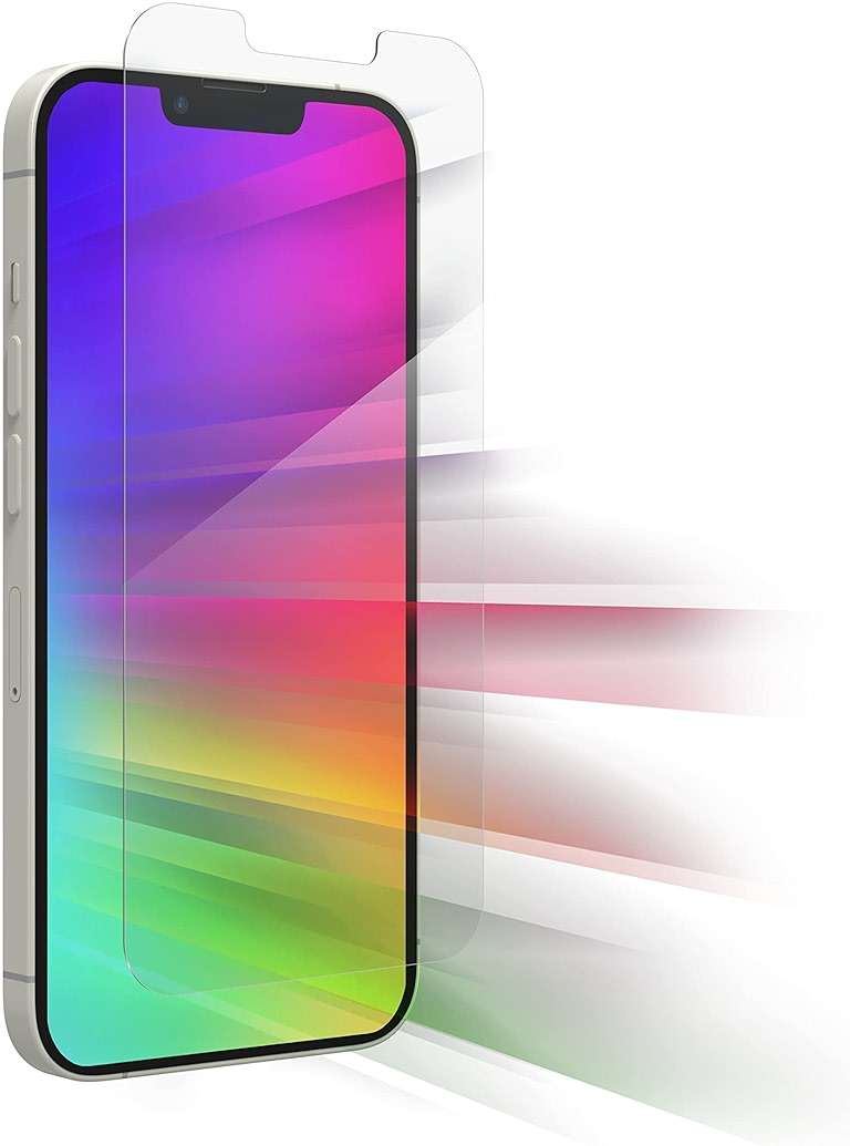 ZAGG Glass Elite VisionGuard Screen Protector for Apple iPhone 17e/ 16e/ 14/13/ 13 Pro - 5X Stronger, Blue-Light Protection, Anti-Fingerprint Technology, InvisibleShield, Easy to Install - Image 1