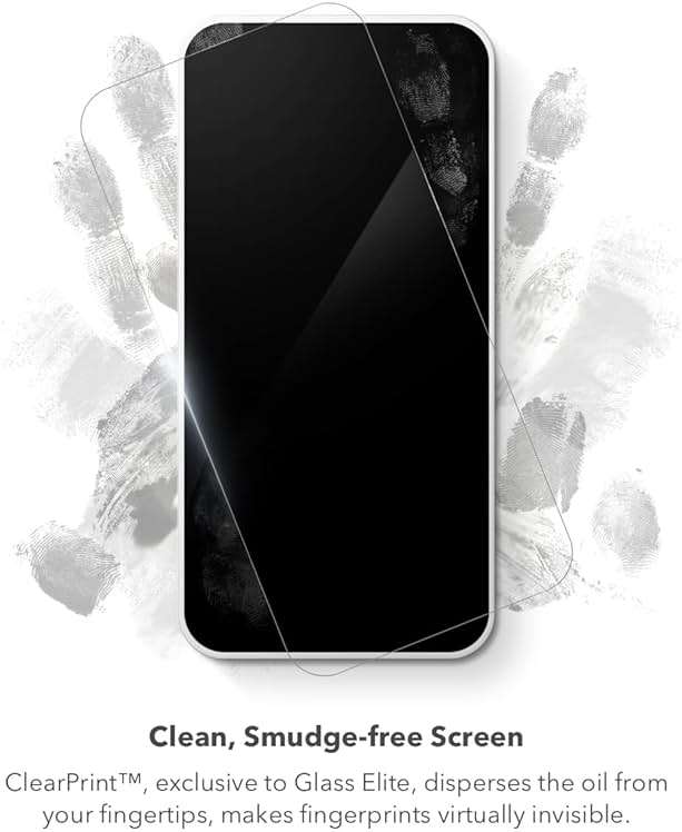 ZAGG Glass Elite VisionGuard Screen Protector for Apple iPhone 14 Plus/ 13 Pro Max - 5X Stronger, Blue-Light Protection, Anti-Fingerprint Technology, InvisibleShield, Easy to Install - Image 7