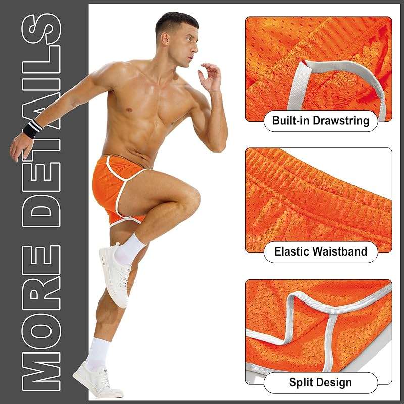 AIMPACT Mens Running Shorts Breathing Workout Gym Booty Short Shorts - Image 5