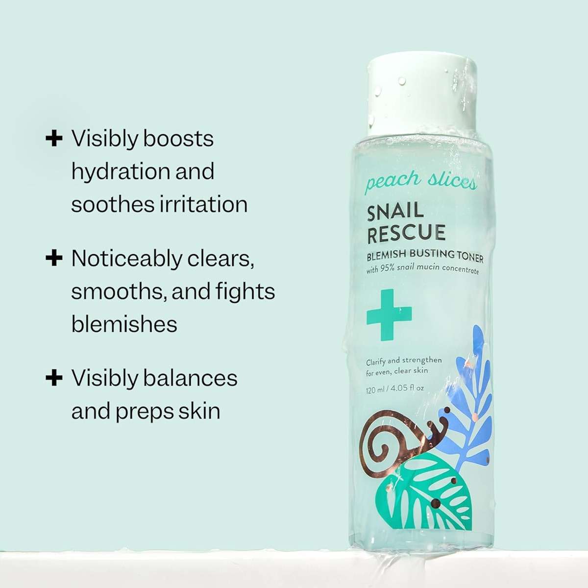 Peach Slices - Snail Rescue Blemish Busting Toner (4.05 oz) - 95% Snail Mucin Concentrate - Clarify, Strengthen, Balance - Hyaluronic Acid & CICA - Clean & Cruelty Free - Korean Skin Care & Beauty - Image 2