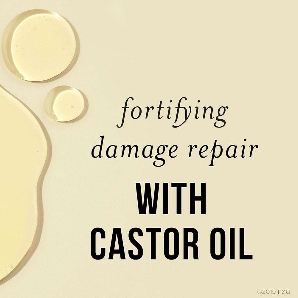 Pantene Sulfate Free Shampoo with Castor Oil, Nutrient Blends Fortifying Damage Repair, 9.6 fl oz, Pack of 4 - Image 3