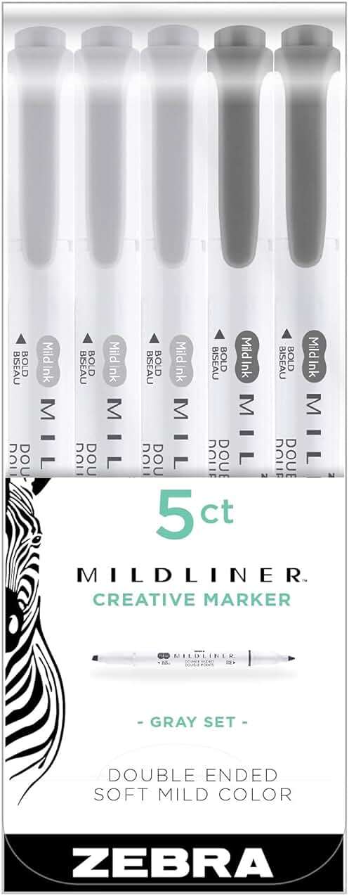 Zebra Pen Grays Zebra HIGHLITER 5/PK, 5 Count (Pack of 1) - Image 2