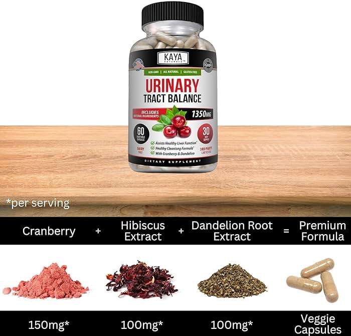 Kaya Naturals - D-Mannose - Urinary Tract UT Cleanse & Bladder Health - Made with Cranberry, Hibiscus & Dandelion Root - D Mannose Capsules Cranberry Supplement - 60 Veggie Capsules - Image 5