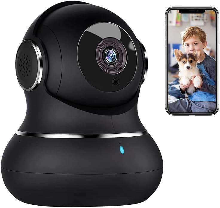litokam 2K Indoor Security Camera, 360° Cameras for Home Security Indoor with Motion Detection, Pet Cam with Phone App, Baby Monitor-Night Vision - Image 1