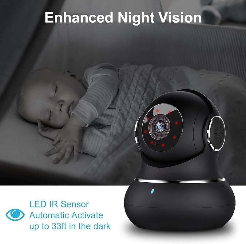 litokam 2K Indoor Security Camera, 360° Cameras for Home Security Indoor with Motion Detection, Pet Cam with Phone App, Baby Monitor-Night Vision - Image 4