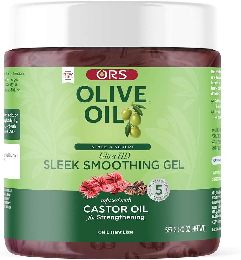 ORS Olive Oil Style & Sculpt Ultra HD Sleek Smoothing Gel with Castor Oil 20 Ounces - Image 1