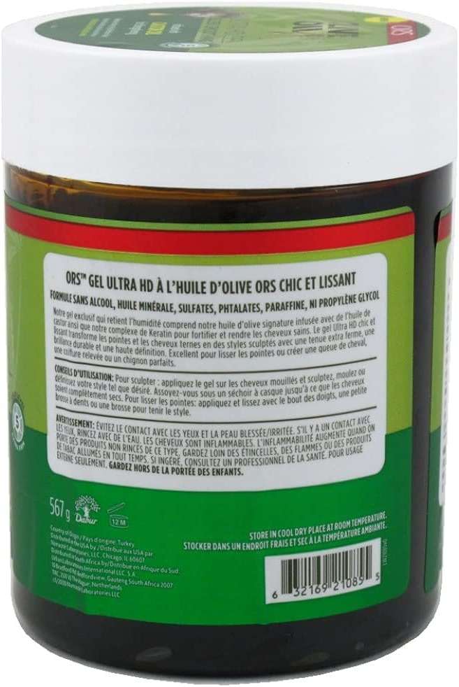 ORS Olive Oil Style & Sculpt Ultra HD Sleek Smoothing Gel with Castor Oil 20 Ounces - Image 2