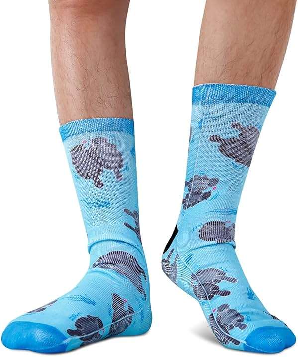 Mens Funny Crazy Socks Unisex Novelty Cool Funky 3D Printed Crew Socks Boys Patterned Basketball Tube Socks Christmas Gifts - Image 4