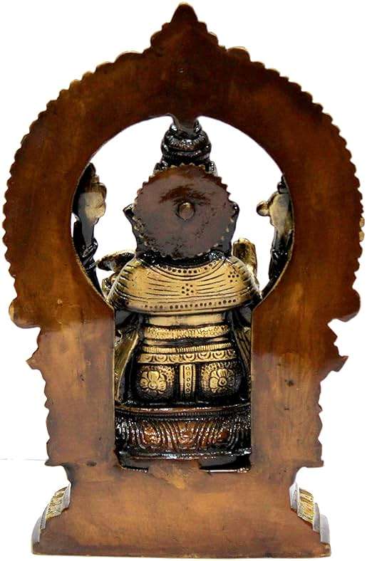 eSplanade Brass Ganesh Ganesha Ganpati Vinayak Showpiece | Murti Idol Statue Sculpture - 9.75" Inches - Multi - Image 8