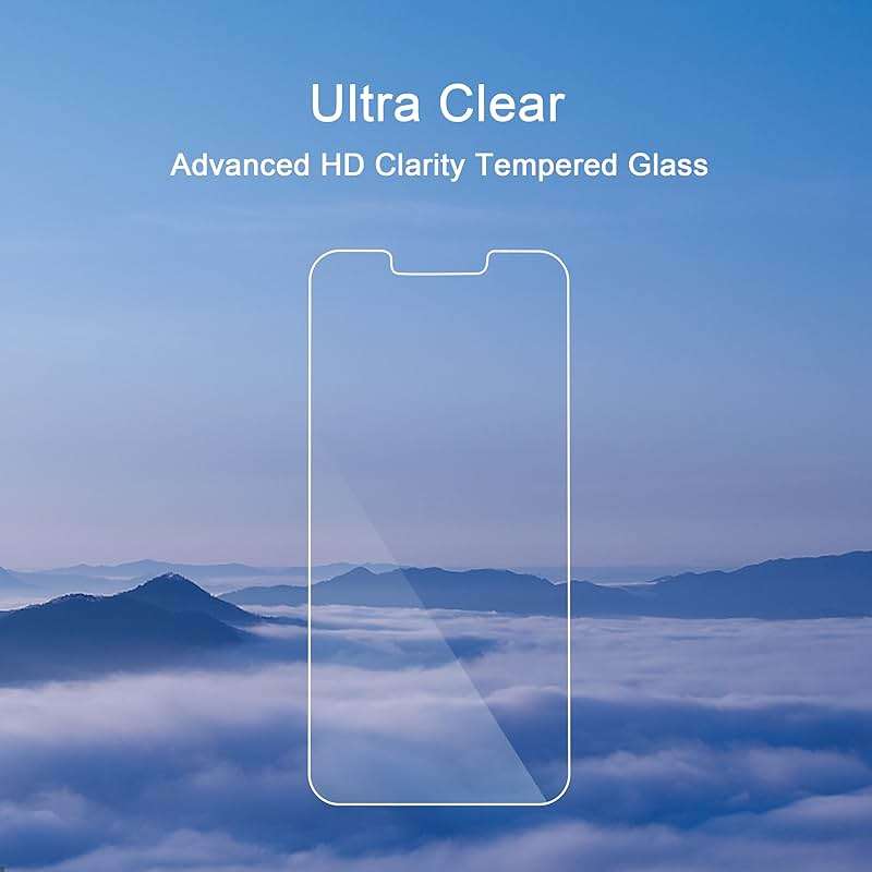 Ailun Screen Protector for iPhone 17e / iPhone 16e / iPhone 14 / iPhone 13 / iPhone 13 Pro [6.1 Inch] Display 3 Pack Tempered Glass, Case Friendly [Not for iPhone 16 6.1 Inch] - Image 4