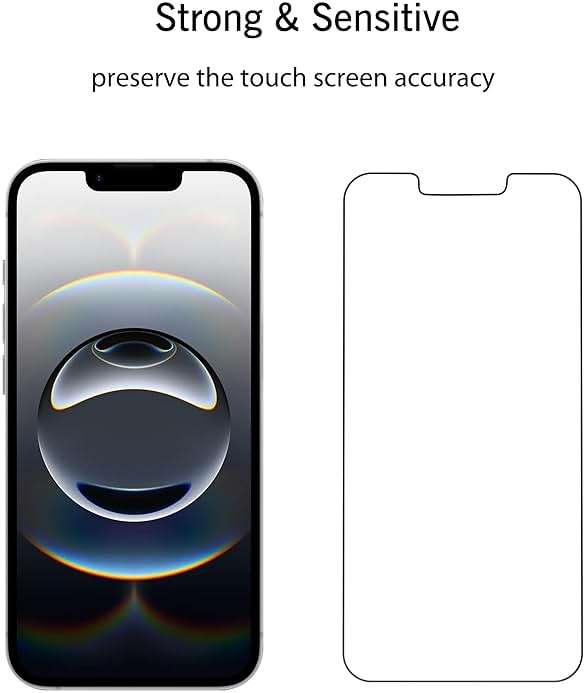Ailun Screen Protector for iPhone 17e / iPhone 16e / iPhone 14 / iPhone 13 / iPhone 13 Pro [6.1 Inch] Display 3 Pack Tempered Glass, Case Friendly [Not for iPhone 16 6.1 Inch] - Image 5