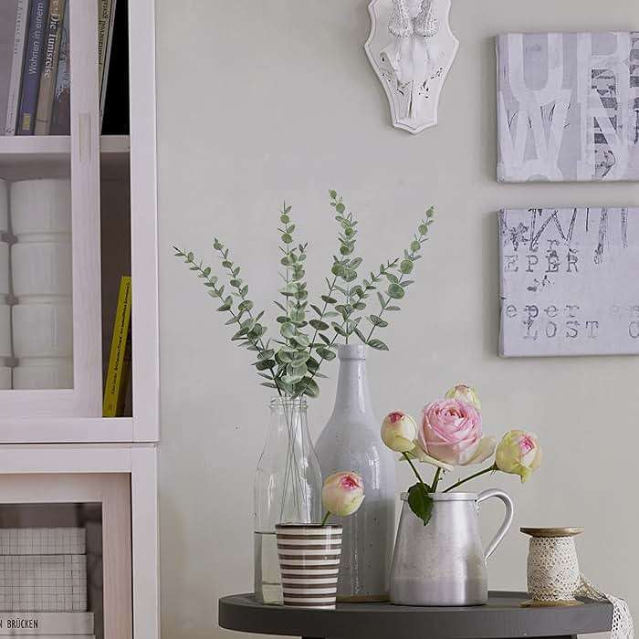 Tiyard 18pcs Eucalyptus Stems Artificial Eucalyptus Leaves Stems Artificial Fake Flowers for Home Office Flowers Bouquet Centerpiece Wedding Decoration Christmas Decor 2025 - Image 6