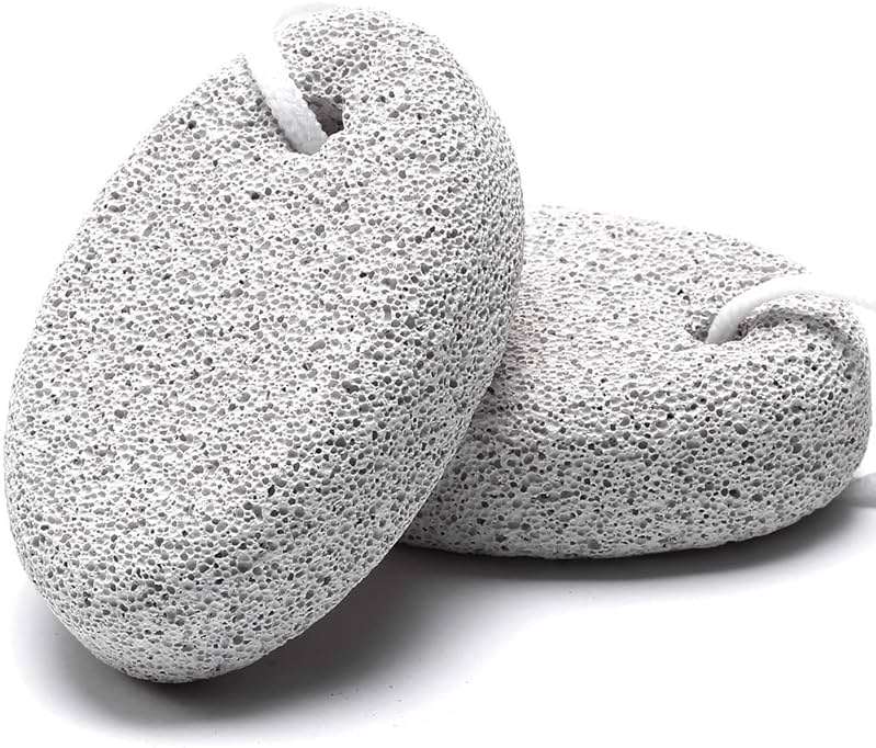 2PCS Natural Pumice Stone for Feet, HOOMBOOM Lava Pedicure Tools Hard Skin Callus Remover for Men/Women Feet and Hands - Natural Foot File Exfoliation to Remove Dead Skin - Image 1