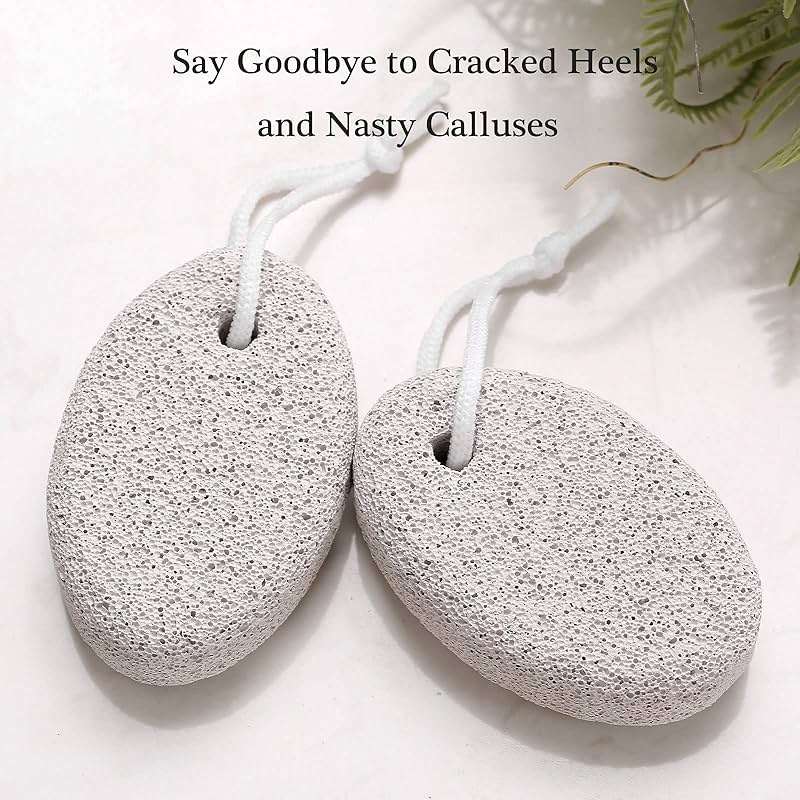 2PCS Natural Pumice Stone for Feet, HOOMBOOM Lava Pedicure Tools Hard Skin Callus Remover for Men/Women Feet and Hands - Natural Foot File Exfoliation to Remove Dead Skin - Image 3