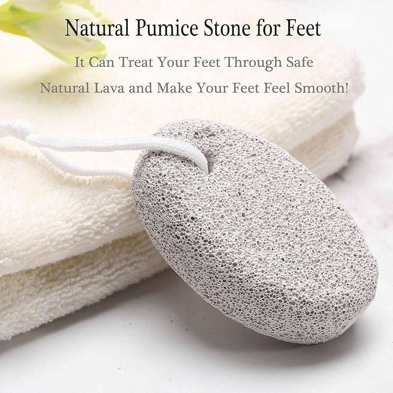 2PCS Natural Pumice Stone for Feet, HOOMBOOM Lava Pedicure Tools Hard Skin Callus Remover for Men/Women Feet and Hands - Natural Foot File Exfoliation to Remove Dead Skin - Image 4