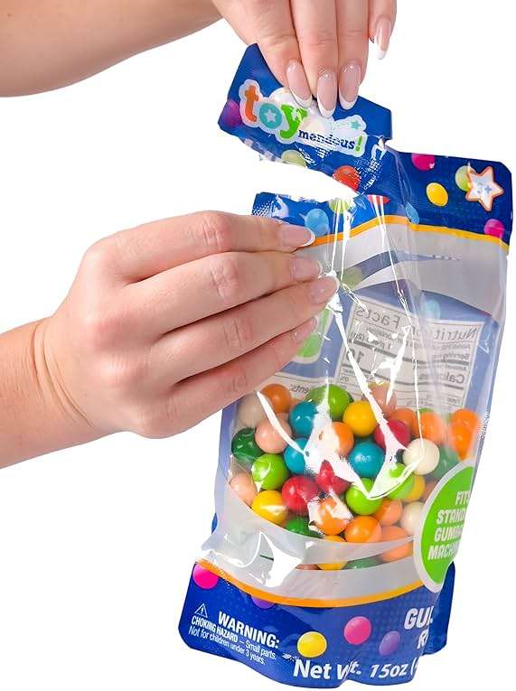 Toymendous Gumballs for Gumball Machine, 15oz Assorted Chewing Gum Fruit Flavored Bubble Gum, Gluten Free, 193 pieces - Image 6