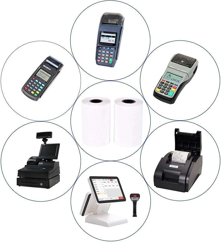 (50 Rolls) LabelMore 2 1/4" X 50' Thermal Paper Rolls, Credit Card Paper Rolls Thermal, Cash Register Roll, Premium Pos Thermal Printer Paper - Image 5