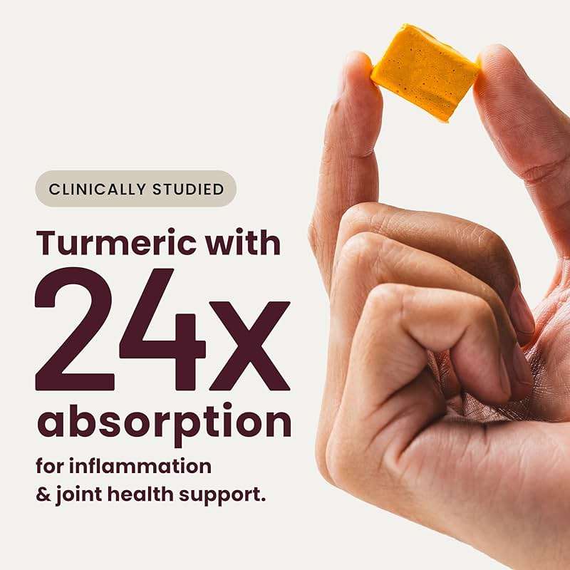HumanN Turmeric Chews Supplement – Clinically Studied High Absorption Curcumin Complex - Orange Citrus Flavor – from SuperBeets Makers – Joint Health – 30 Count - Image 3