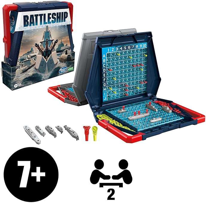 Hasbro Gaming Battleship Classic Board Game | Strategy Games for Kids and Adults | Ages 7+ | 2 Players | Fun Kids Games | Family Games - Image 3