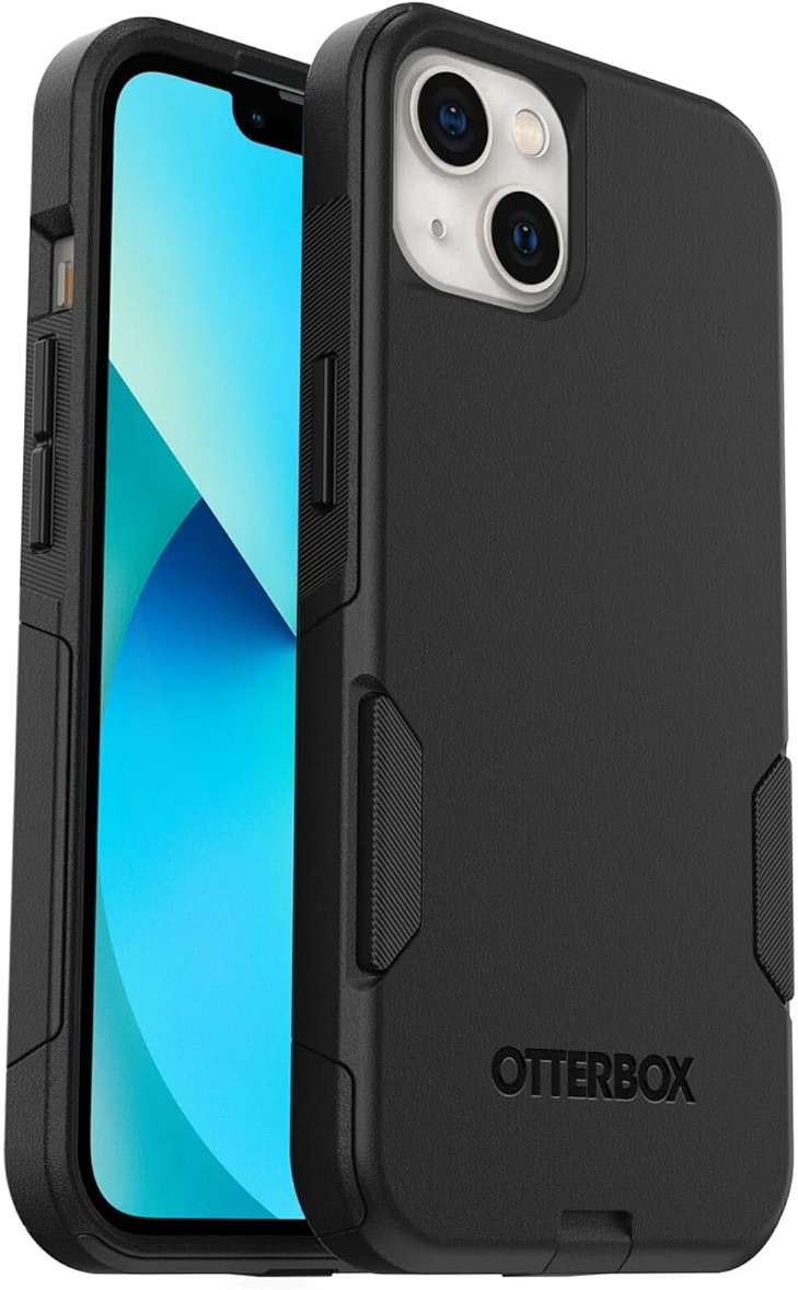 OtterBox iPhone 13 (ONLY) Commuter Series Case - Black, Slim & Tough, Pocket-Friendly, with Port Protection - Image 6