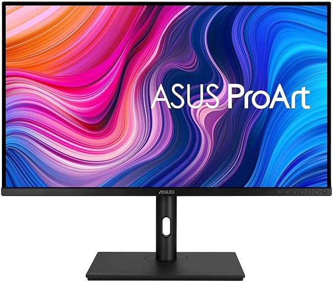 ASUS ProArt Display 32” 4K HDR Monitor (PA329CV) - UHD (3840 x 2160), IPS, 100% sRGB/Rec.709, ΔE < 2, Calman Verified, USB-C Power Delivery, DisplayPort, HDMI, USB 3.1 Hub, C-clamp, Height Adjustable - Image 1