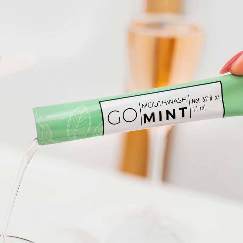 GO Travel Size Mouthwash Packets – Individual Mini Mouthwash for Fresh Breath - TSA Compliant - Smart Packet Design to Reduce Travel Bottle Waste - Liquid Mint Flavored Portable Travel Mouthwash Bulk - Image 6