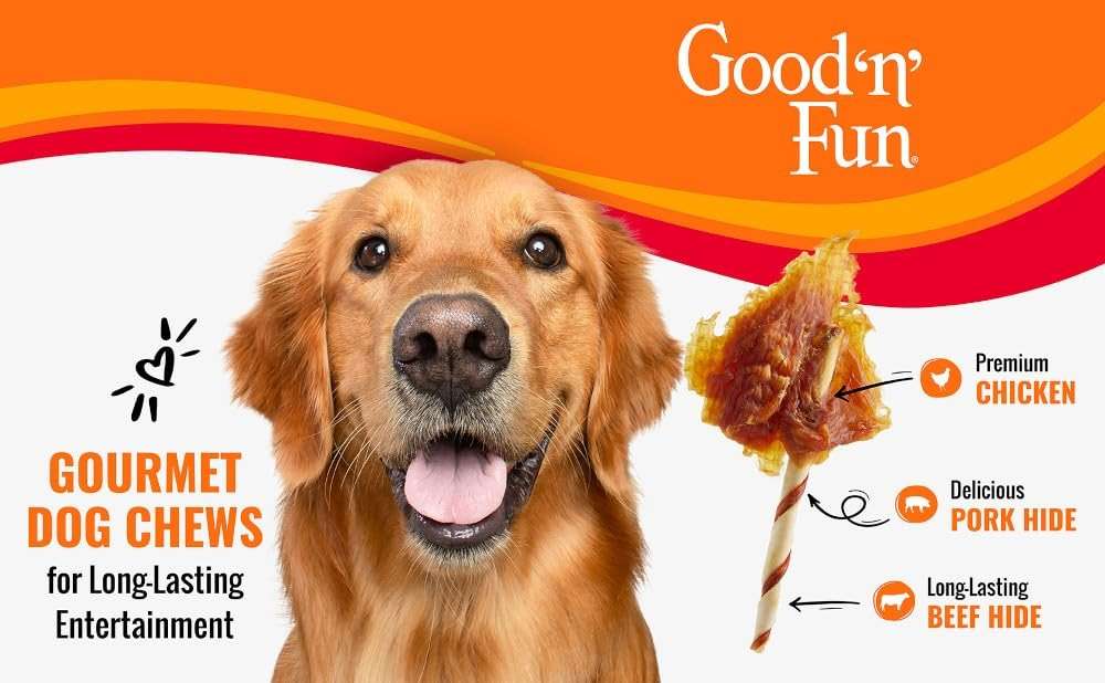 Good ‘n’ Fun Triple Flavor Wings Chews for All Dogs, 12 Ounces, Treat Your Dog to Long-Lasting Chews Made with Chicken, Pork Hide and Beef Hide, Pack of 2 - Image 7