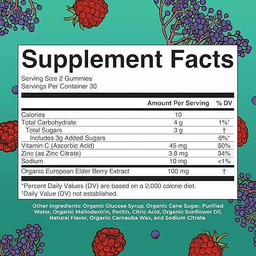 MARYRUTH'S Organics Kids Immune Support Gummies | USDA Organic | Vitamin C, Zinc, and Elderberry Gummies for Kids| Immune Support for Ages 4+ | Vegan | Non-GMO | Gluten Free | 60 Count - Image 2