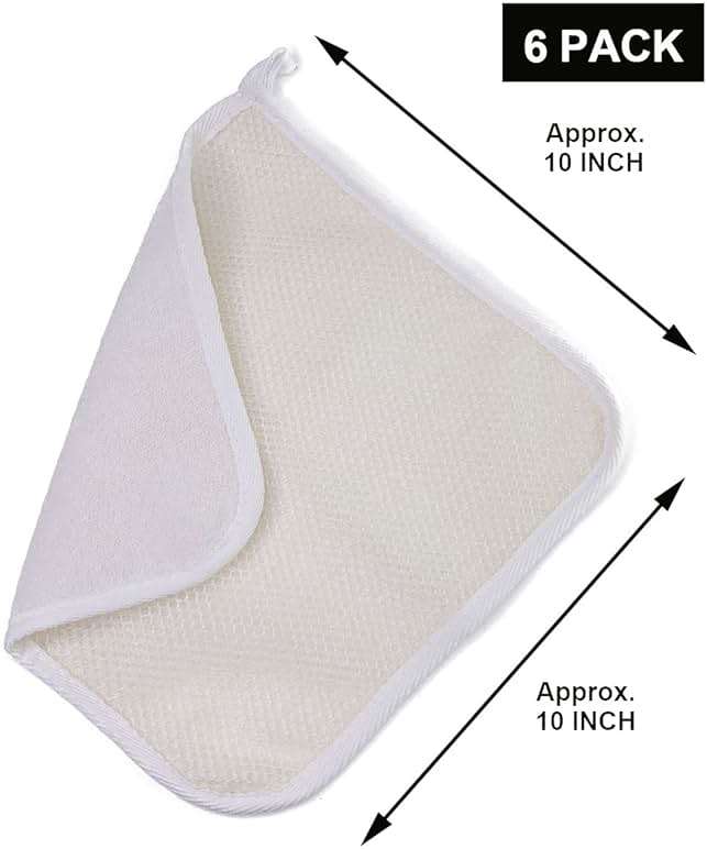 PPHAO BASIC - Soft Weave Washcloth for Face - Face Washcloths - Exfoliating Washcloths for Dead Skin - Exfoliating Towel Pack - Bulk - Washcloths Scrubber for Body and Face - Towel - 6 Pack - Image 2