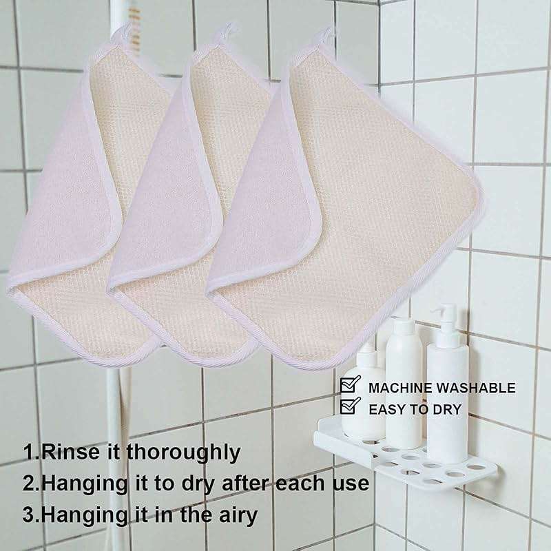PPHAO BASIC - Soft Weave Washcloth for Face - Face Washcloths - Exfoliating Washcloths for Dead Skin - Exfoliating Towel Pack - Bulk - Washcloths Scrubber for Body and Face - Towel - 6 Pack - Image 6