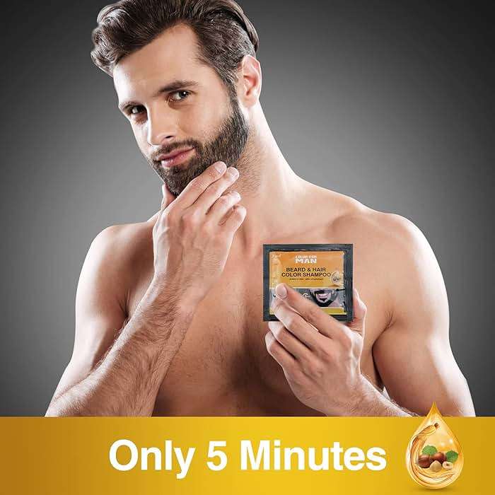 Black Beard Dye for Men - Instant Coloring, Darkening Sideburns, Mustache, and Facial Hair Grooming (10 Pack) - Image 6