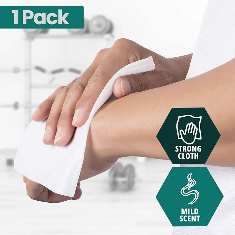 MED PRIDE Disposable XL Premoistened Washcloths 8” x 12” Pack of 80 - Adult Cloth Wipes For Sensitive Skin- Extra Soft Incontinence Wipes - Image 4