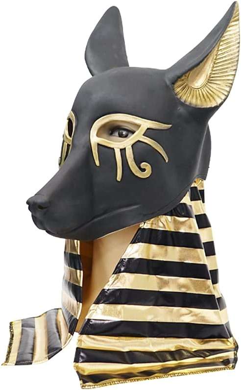 EraSpooky Anubis Adult Mask Egypt The Jackal God Costume Accessories - Image 1