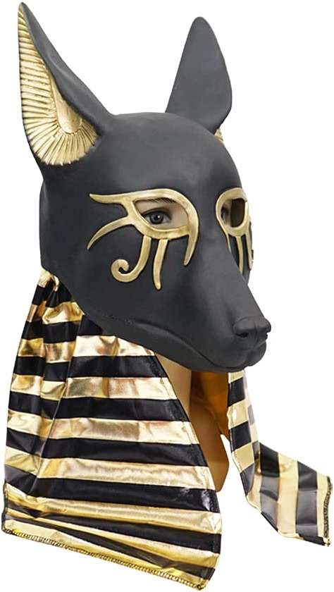 EraSpooky Anubis Adult Mask Egypt The Jackal God Costume Accessories - Image 2