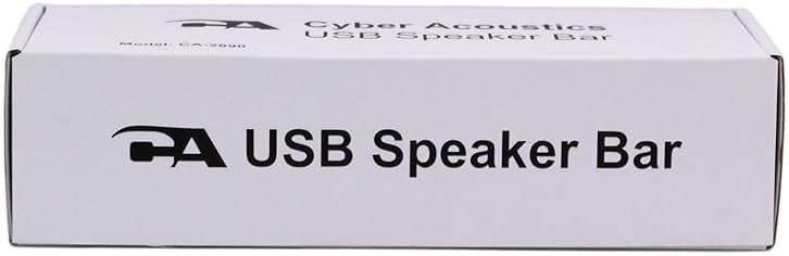 Cyber Acoustics USB Speaker Bar (CA-2890) – Stereo USB Powered Speaker, Easily Clamps to Monitor, Convenient Controls - Image 11