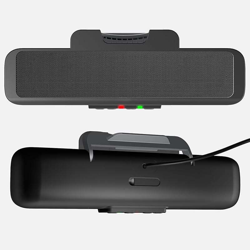 Cyber Acoustics USB Speaker Bar (CA-2890) – Stereo USB Powered Speaker, Easily Clamps to Monitor, Convenient Controls - Image 7