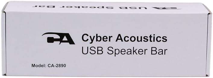 Cyber Acoustics USB Speaker Bar (CA-2890) – Stereo USB Powered Speaker, Easily Clamps to Monitor, Convenient Controls - Image 10