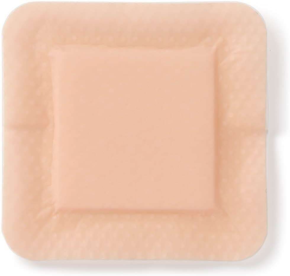 Medline Optifoam Gentle EX Bordered Foam Adhesive Dressing, 3" x 3" Square (10 Count) - Image 4