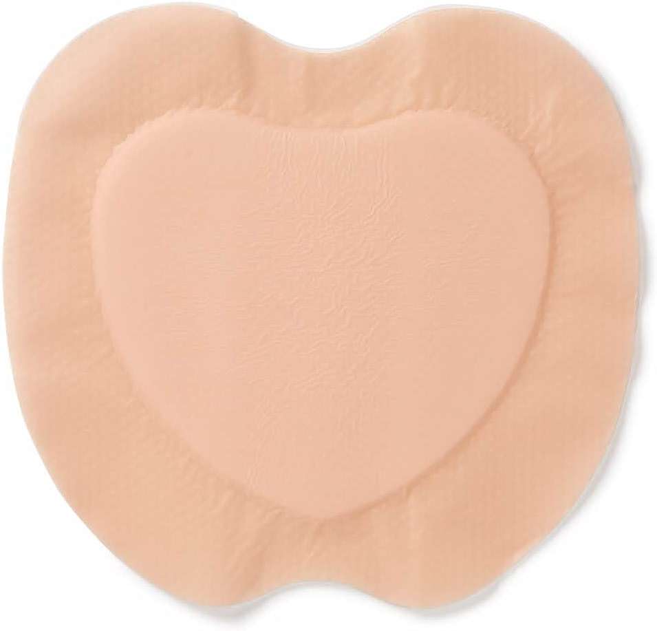 Medline Optifoam Gentle EX Bordered Foam Adhesive Dressing, 7" x 7" Sacral (5 Count) - Image 4