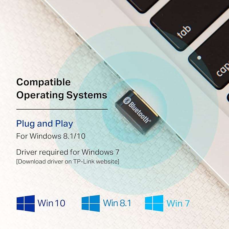 TP-Link USB Bluetooth Adapter for PC - Bluetooth 5.4 Dongle Receiver, Plug and Play, Nano Design, EDR & BLE, Supports Windows 11/10/8.1/7 for Desktop, Laptop, PS5/PS4/Xbox Controller (UB500) - Image 4