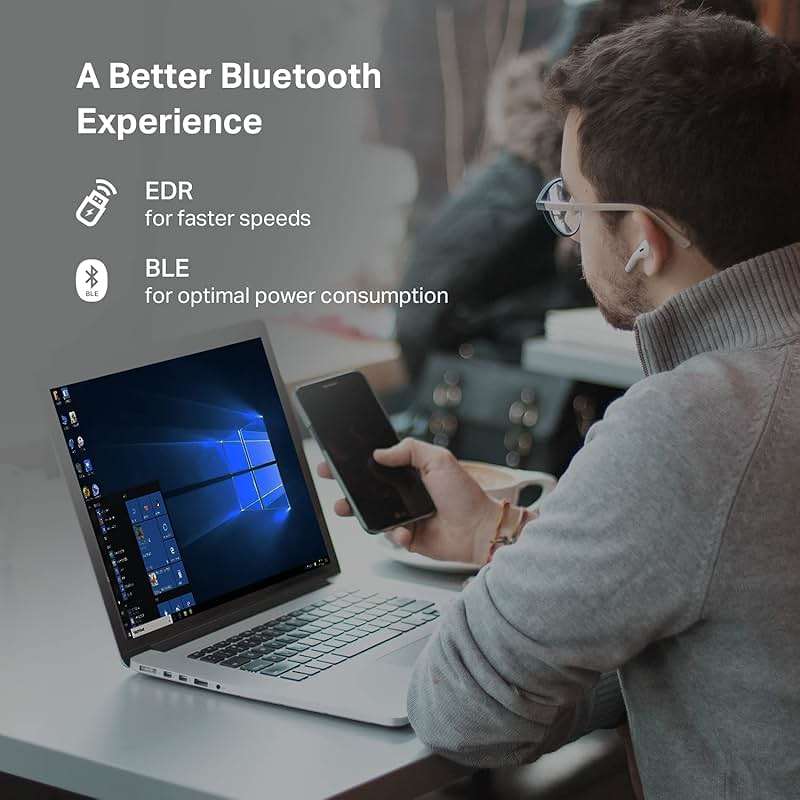 TP-Link USB Bluetooth Adapter for PC - Bluetooth 5.4 Dongle Receiver, Plug and Play, Nano Design, EDR & BLE, Supports Windows 11/10/8.1/7 for Desktop, Laptop, PS5/PS4/Xbox Controller (UB500) - Image 6