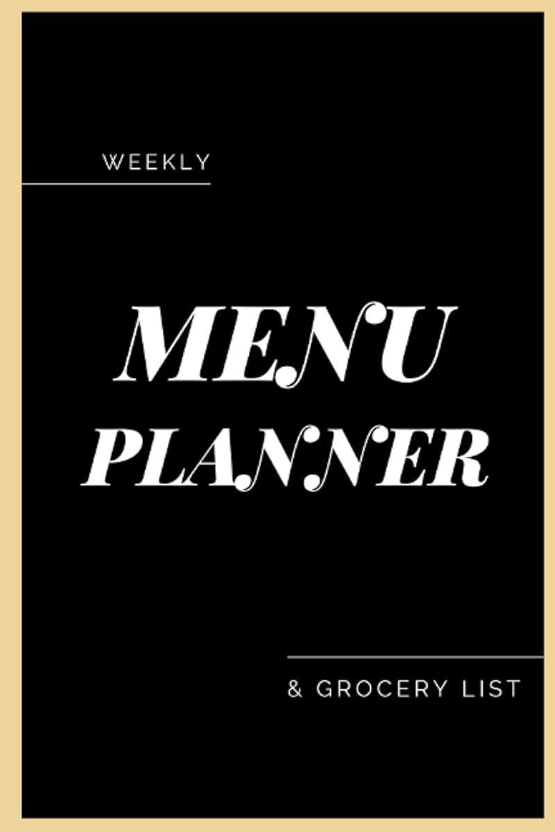 Weekly Menu Planner & Grocery List: 52 Weeks of Meal Planning Track (Food Planner / Diary / Log / Journal / Calendar) with Fridge Inventory Tracker - Image 1