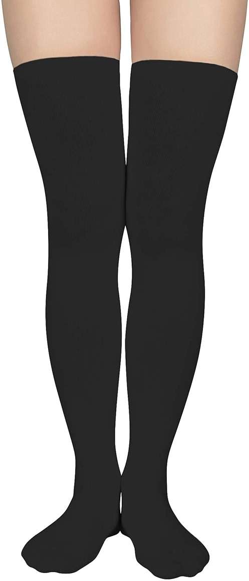 American Trends Striped Knee High Socks for Women Thigh High Socks Long Leg Warmers - Image 1