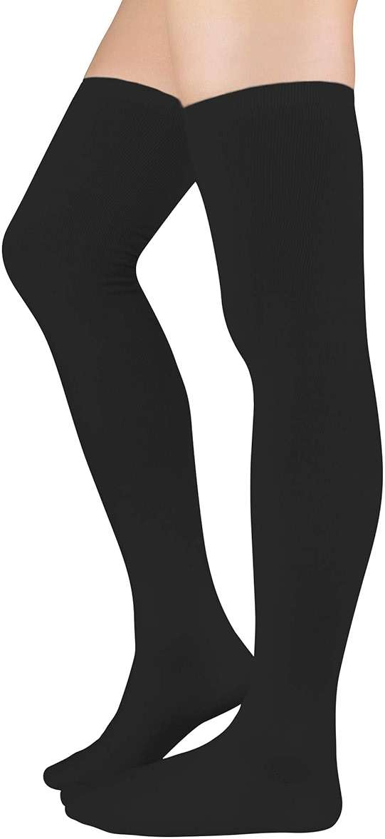 American Trends Striped Knee High Socks for Women Thigh High Socks Long Leg Warmers - Image 2