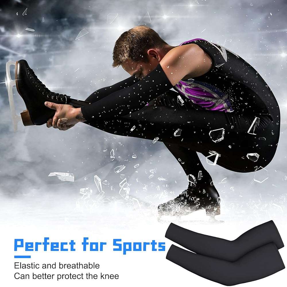 Skylety 4 Pieces Thermal Arm Warmer Compression Arm Sleeve for Men Women Winter Outdoor Activities Cycling Basketball Running - Image 6